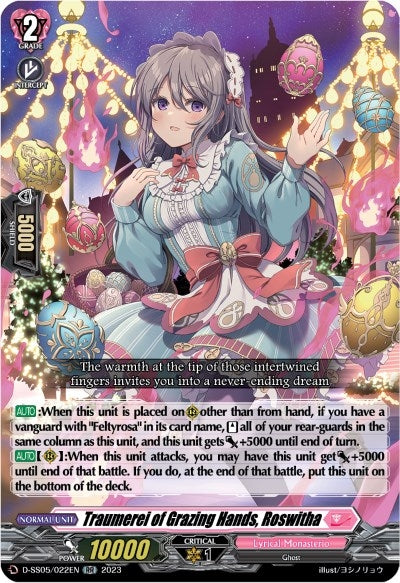 Traumerei of Grazing Hands Roswitha (5022) [D-SS05] - Cardfight Vanguard Single