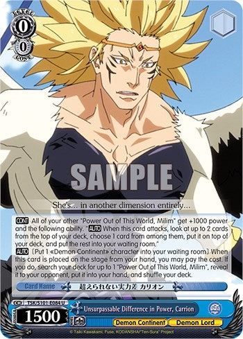 Unsurpassable Difference in Power Carrion (101084) - Weiss Schwarz Single