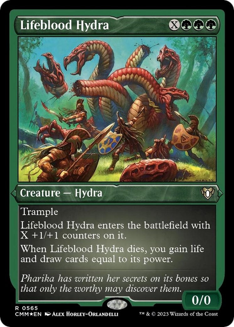 Lifeblood Hydra (Foil Etched) (565) [CMM] - MTG Single