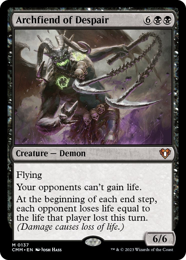 Archfiend of Despair (137) [CMM] - MTG Single