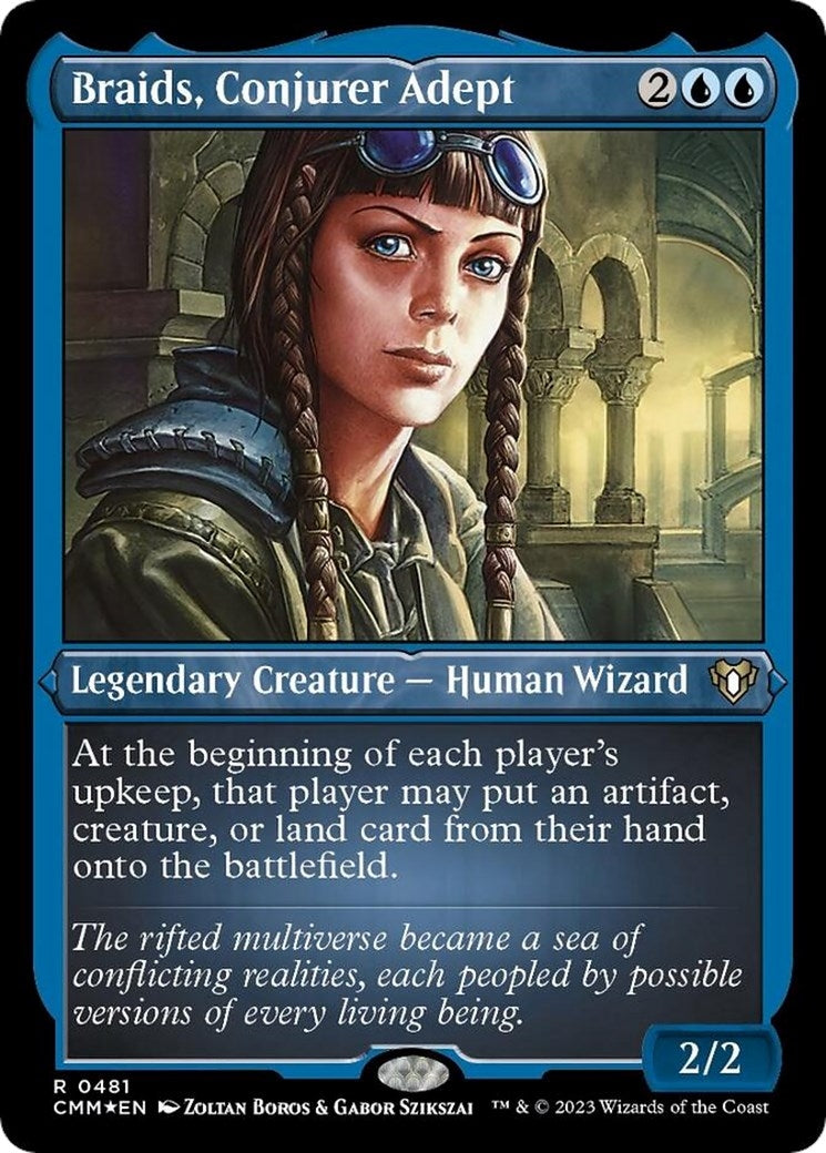 Braids Conjurer Adept (Foil Etched) (481) [CMM] - MTG Single
