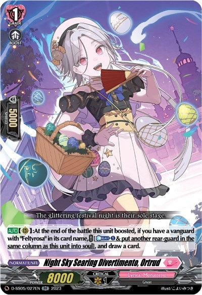 Night Sky Searing Divertimento Ortrud (5027) [D-SS05] - Cardfight Vanguard Single
