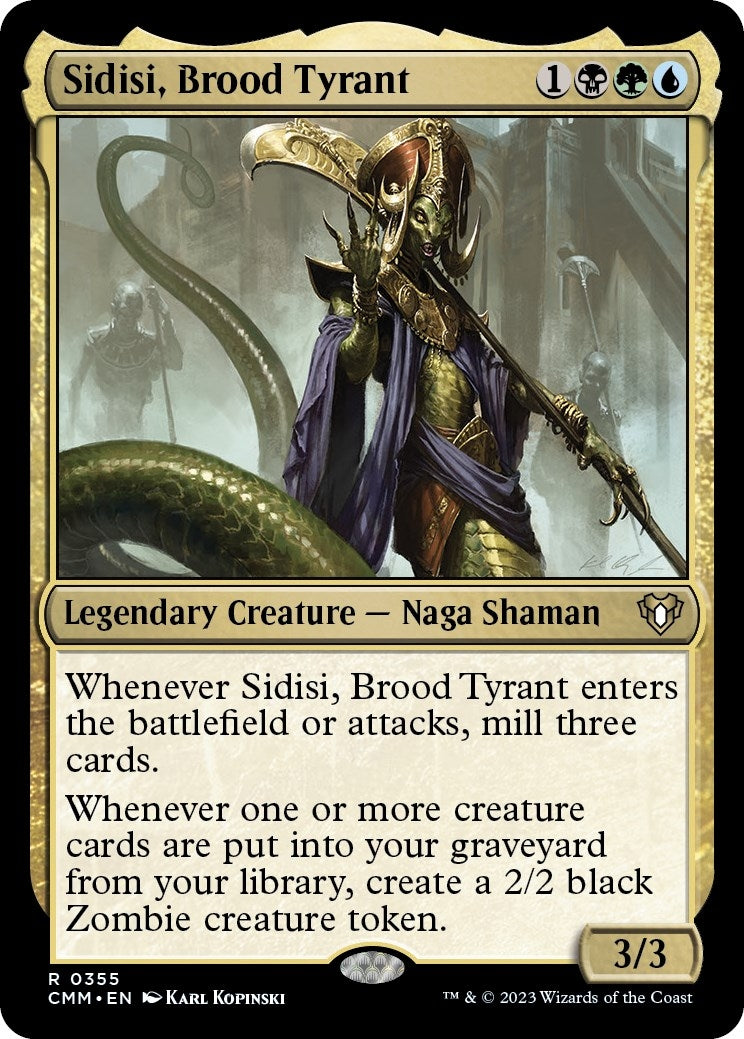 Sidisi Brood Tyrant (355) [CMM] - MTG Single
