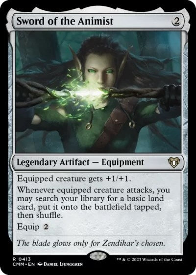 Sword of the Animist (413) [CMM] - MTG Single
