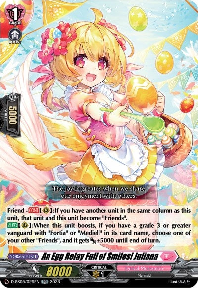 An Egg Relay Full of Smiles! Juliana (5029) [D-SS05] - Cardfight Vanguard Single