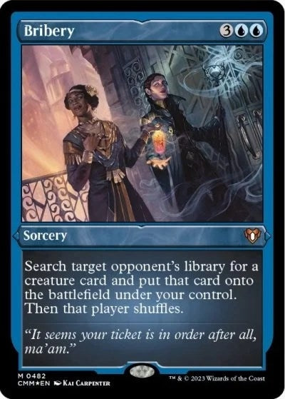 Bribery (Foil Etched) (482) [CMM] - MTG Single