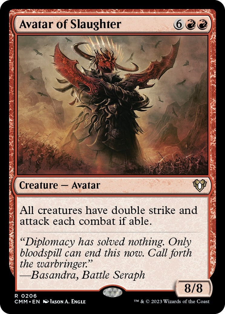 Avatar of Slaughter (206) [CMM] - MTG Single