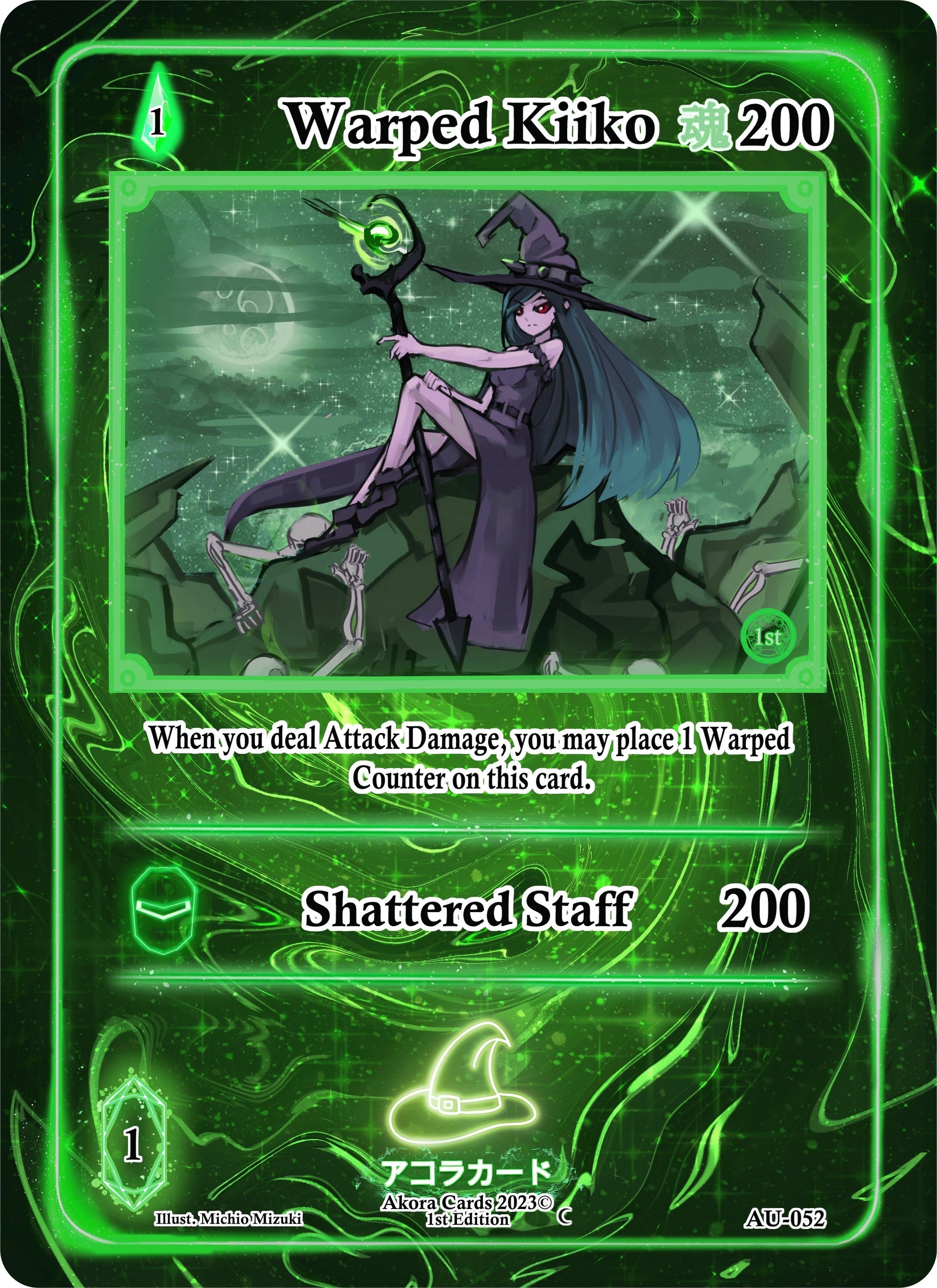 Warped Kiiko (52) (AU1E) - Akora TCG Single