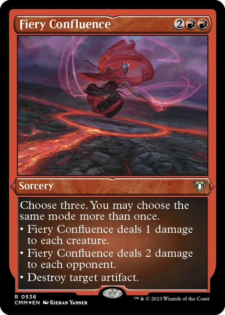 Fiery Confluence (Foil Etched) (536) [CMM] - MTG Single