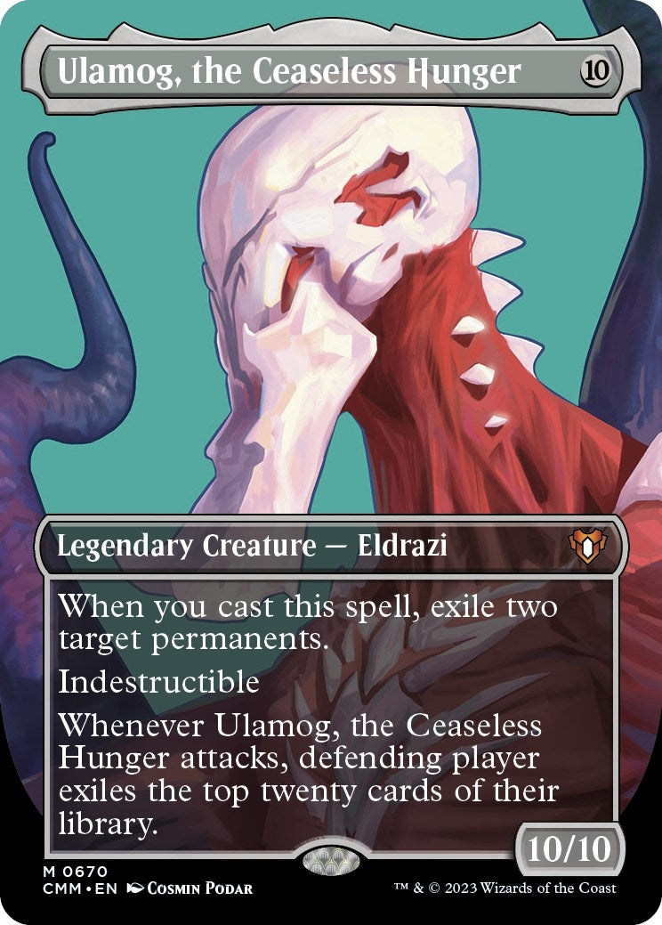 Ulamog the Ceaseless Hunger (Borderless) (670) [CMM] - MTG Single