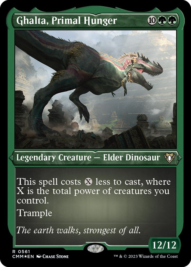 Ghalta Primal Hunger (Foil Etched) (561) [CMM] - MTG Single