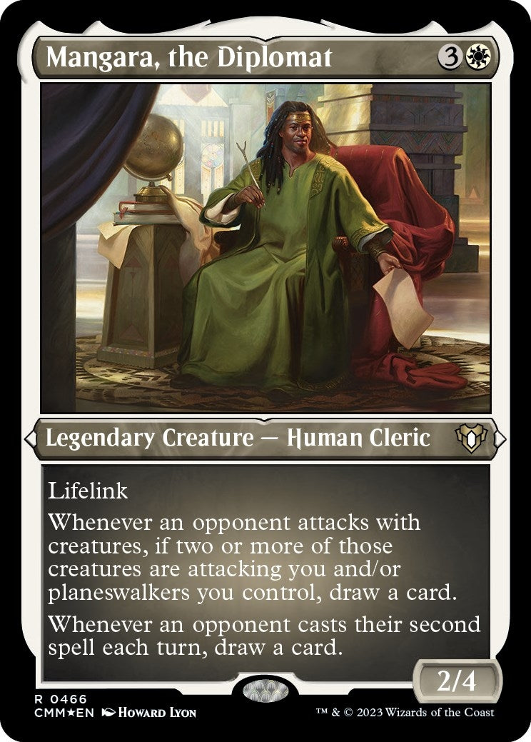 Mangara the Diplomat (Foil Etched) (466) [CMM] - MTG Single
