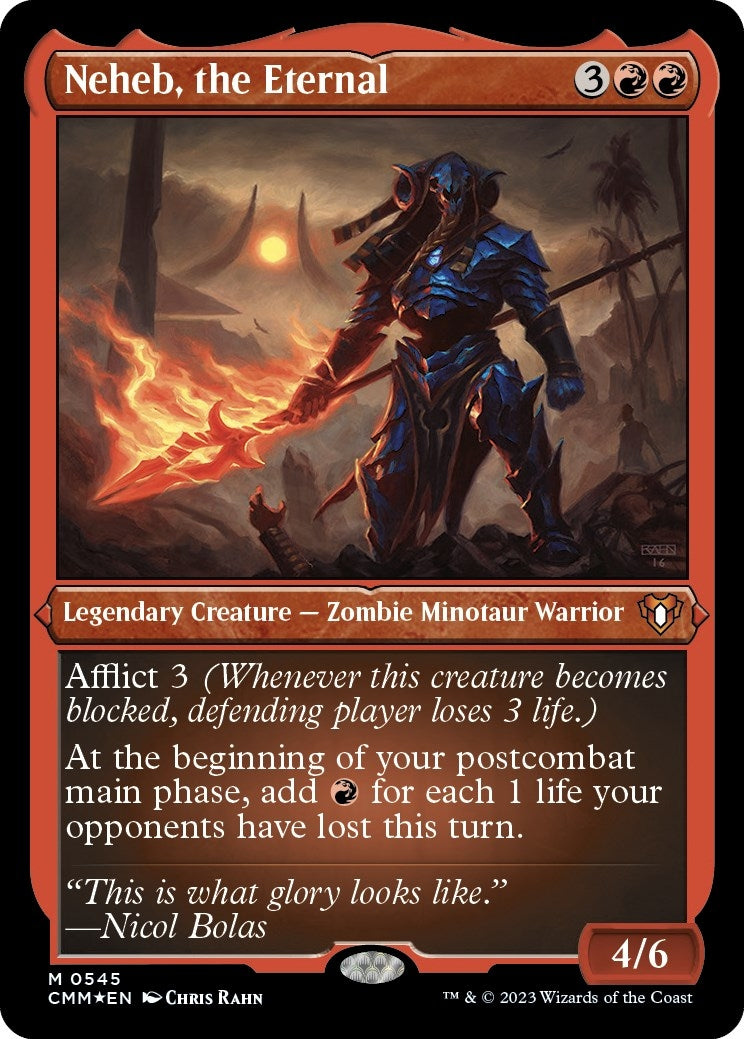 Neheb the Eternal (Foil Etched) (545) [CMM] - MTG Single