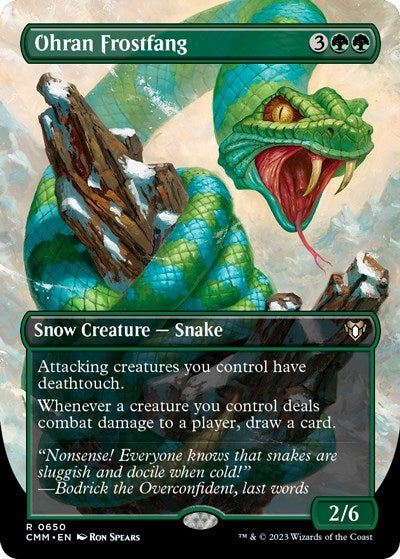 Ohran Frostfang (Borderless) (650) [CMM] - MTG Single