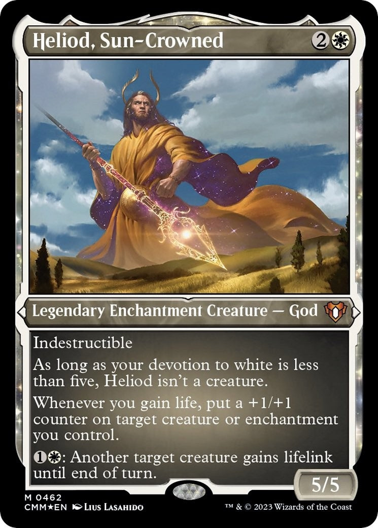 Heliod Sun-Crowned (Foil Etched) (462) [CMM] - MTG Single
