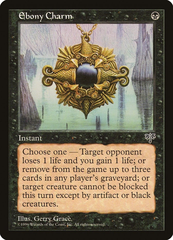 Ebony Charm [MIR] - MTG Single
