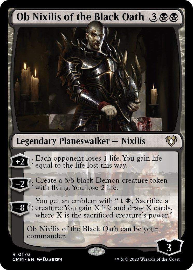 Ob Nixilis of the Black Oath (176) [CMM] - MTG Single