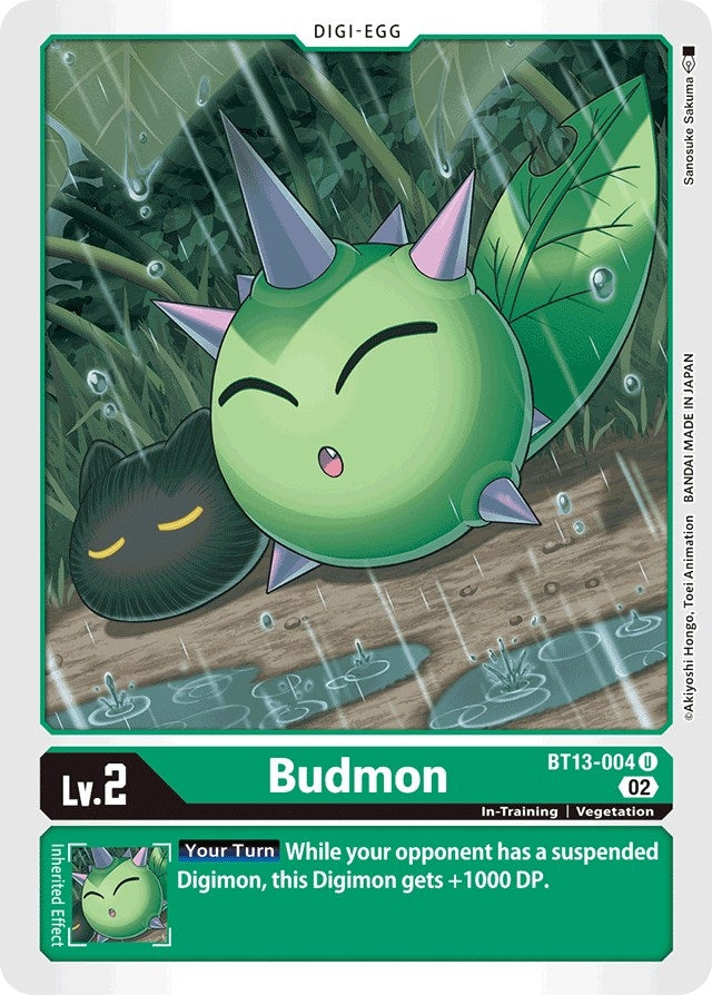 Budmon (13004) [BT13] - Digimon Card Game Single