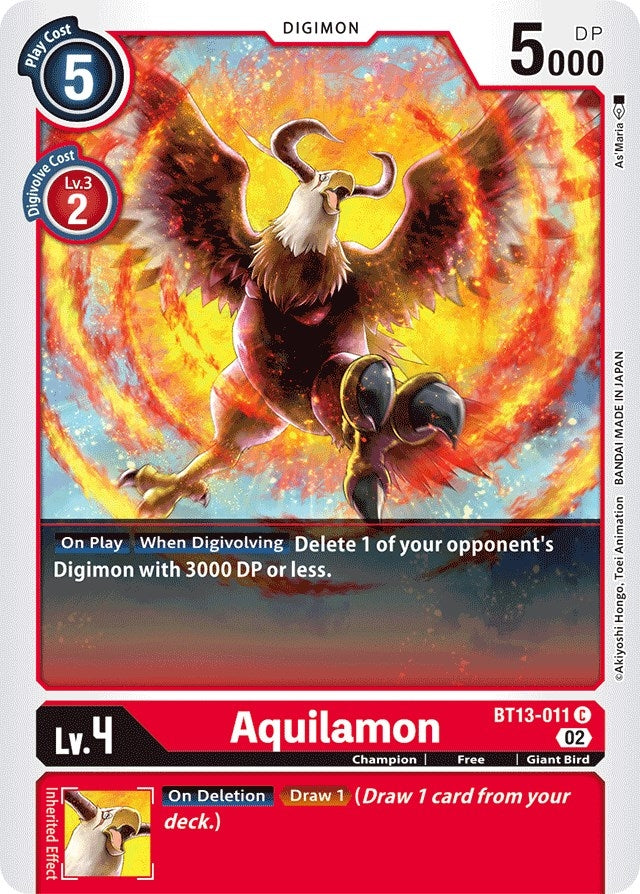 Aquilamon (13011) [BT13] - Digimon Card Game Single