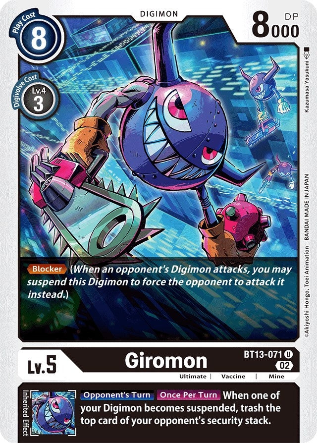 Giromon (13071) [BT13] - Digimon Card Game Single