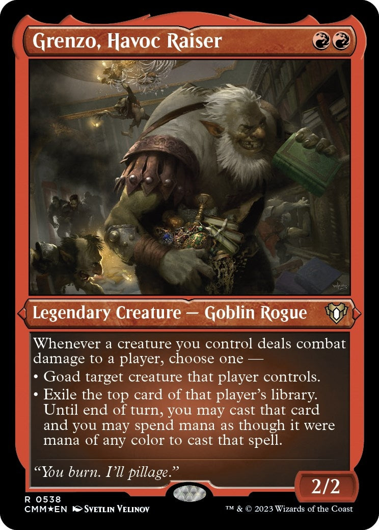 Grenzo Havoc Raiser (Foil Etched) (538) [CMM] - MTG Single