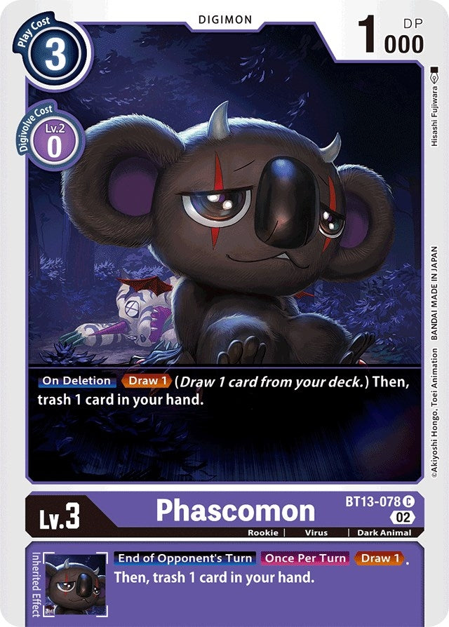 Phascomon (13078) [BT13] - Digimon Card Game Single