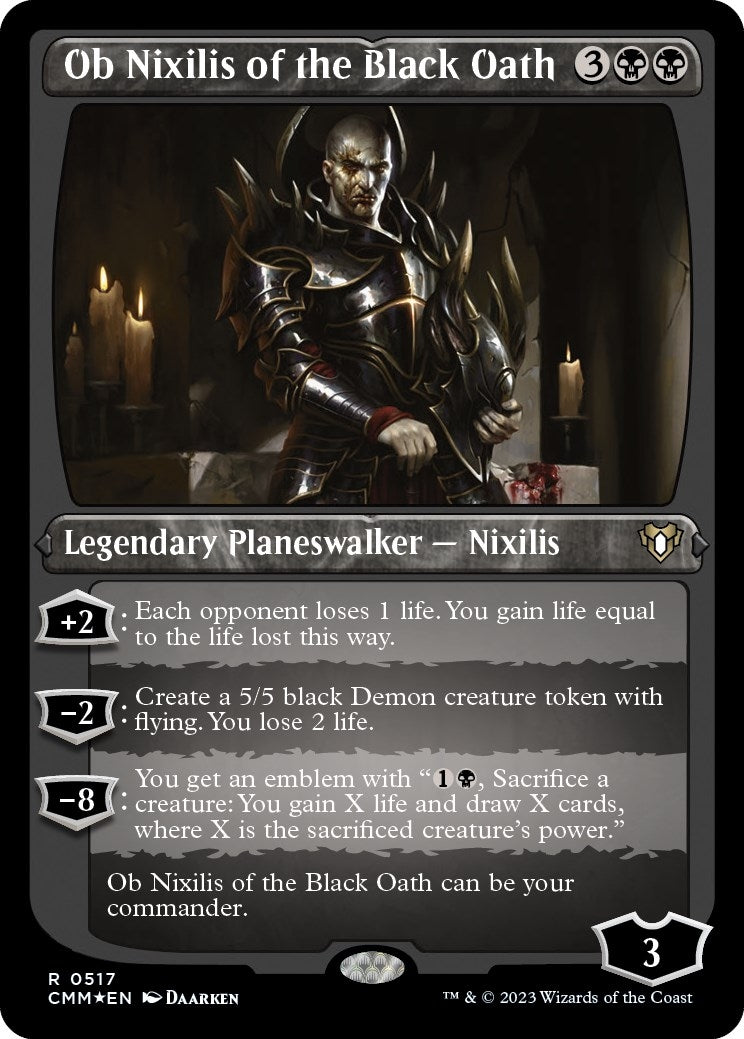 Ob Nixilis of the Black Oath (Foil Etched) (517) [CMM] - MTG Single