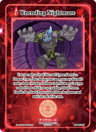 Unending Nightmare (Holo) (72) (AU1E) - Akora TCG Single