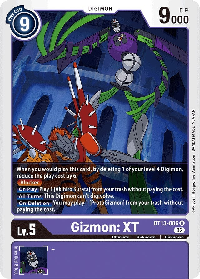 Gizmon: XT (13086) [BT13] - Digimon Card Game Single