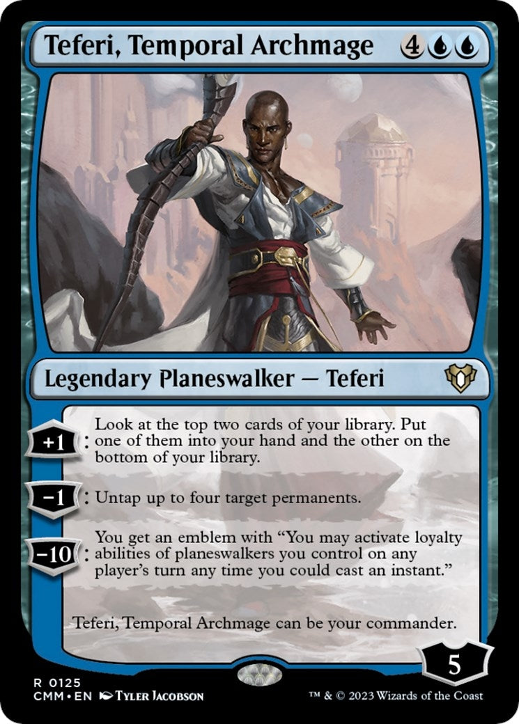 Teferi Temporal Archmage (125) [CMM] - MTG Single