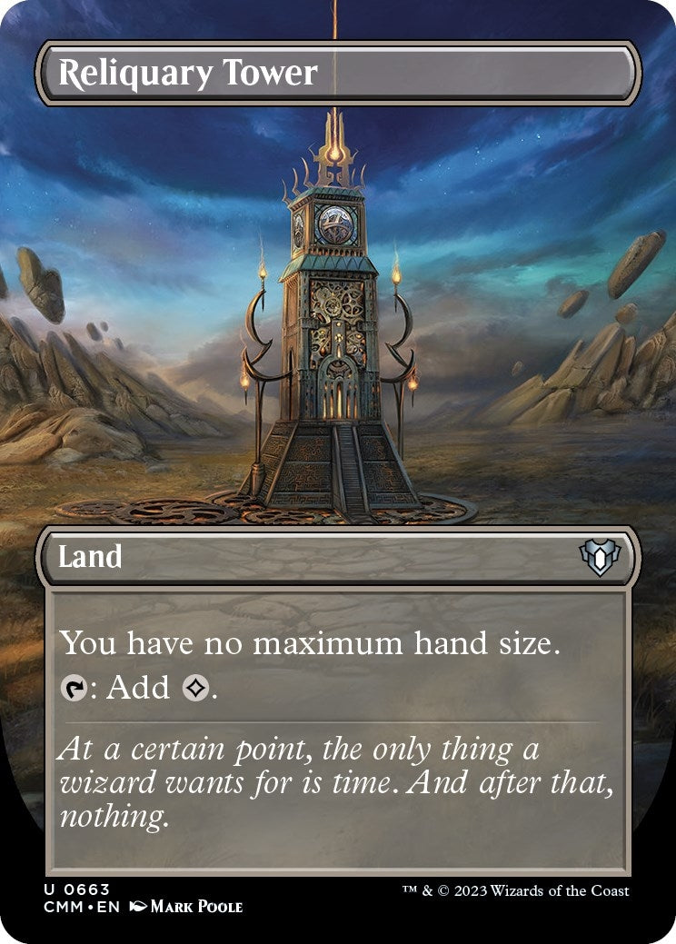 Reliquary Tower (Borderless) (663) [CMM] - MTG Single