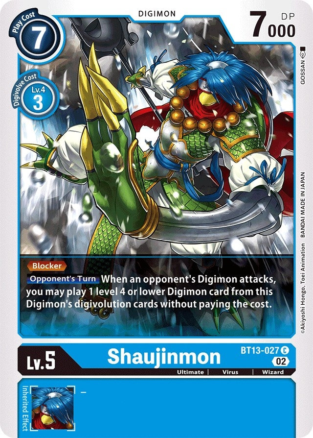 Shaujinmon (13027) [BT13] - Digimon Card Game Single