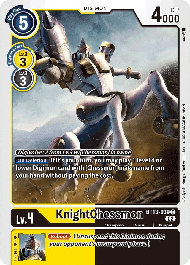 KnightChessmon BT13-039 (13039) [BT13] - Digimon Card Game Single