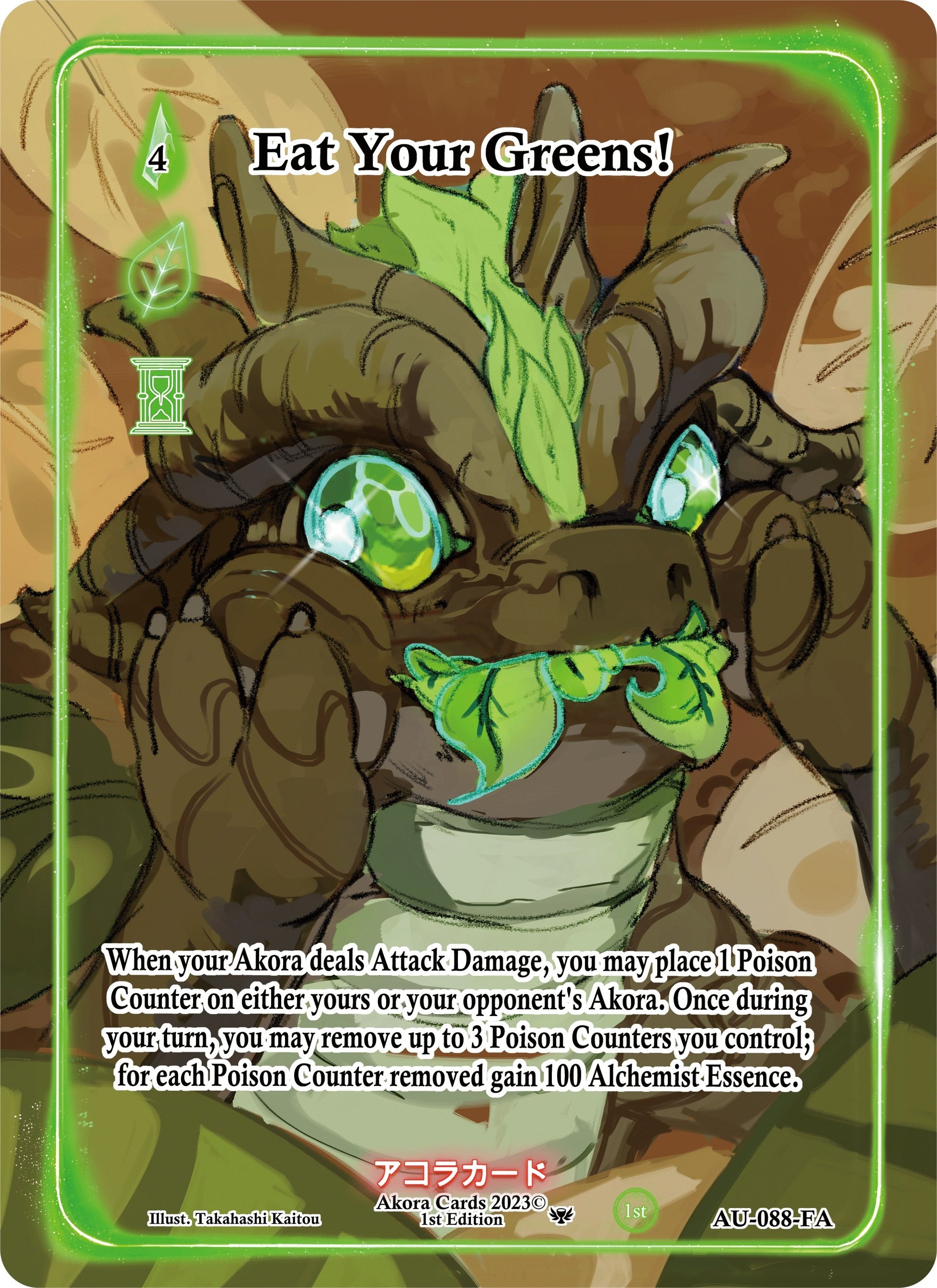 Eat Your Greens! (Full Art) (88) (AU1E) - Akora TCG Single