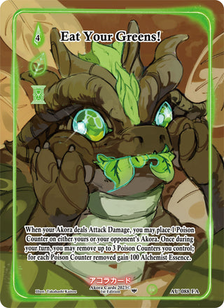 Eat Your Greens! (Full Art) (88) (AU1E) - Akora TCG Single