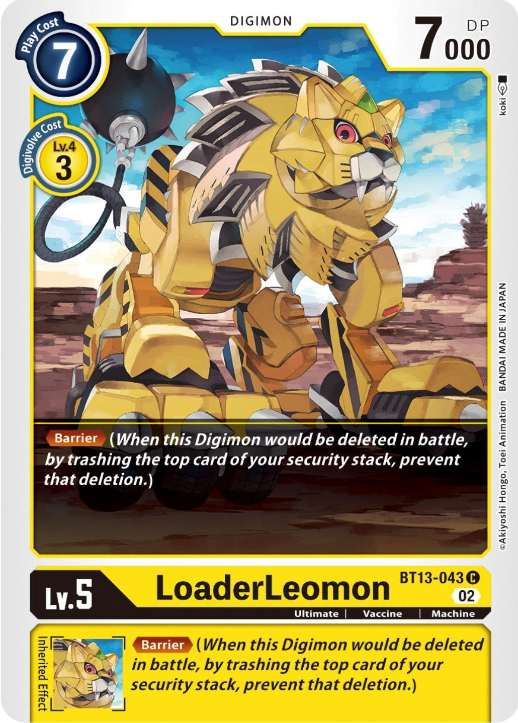 LoaderLeomon (13043) [BT13] - Digimon Card Game Single