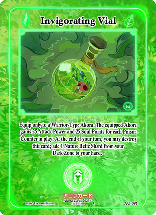 Invigorating Vial (92) (AU1E) - Akora TCG Single