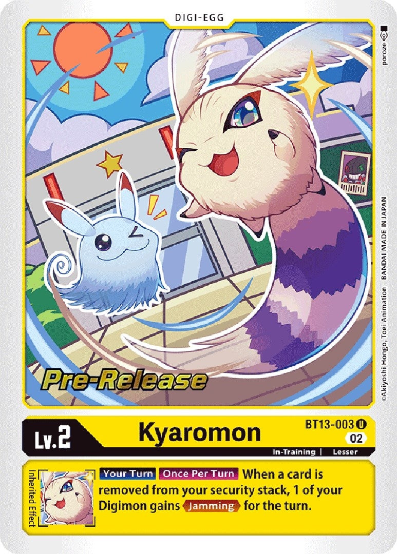 Kyaromon (13003) [BT13_PR] - Digimon Card Game Single