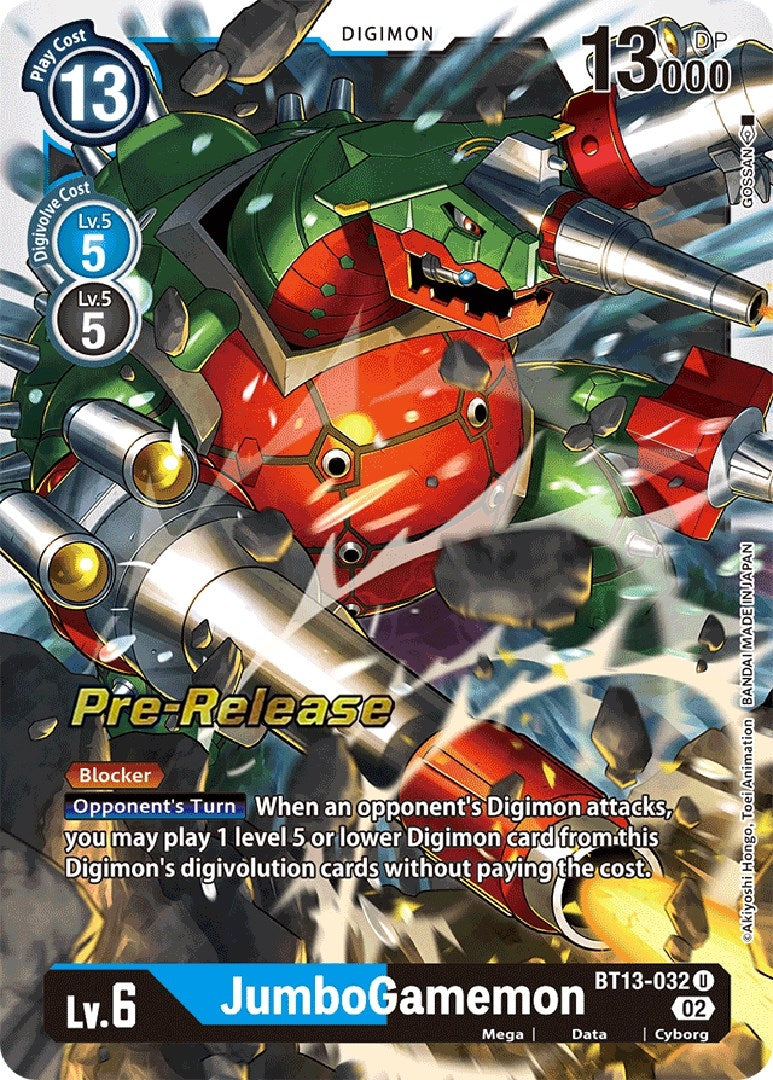 JumboGamemon (13032) [BT13_PR] - Digimon Card Game Single