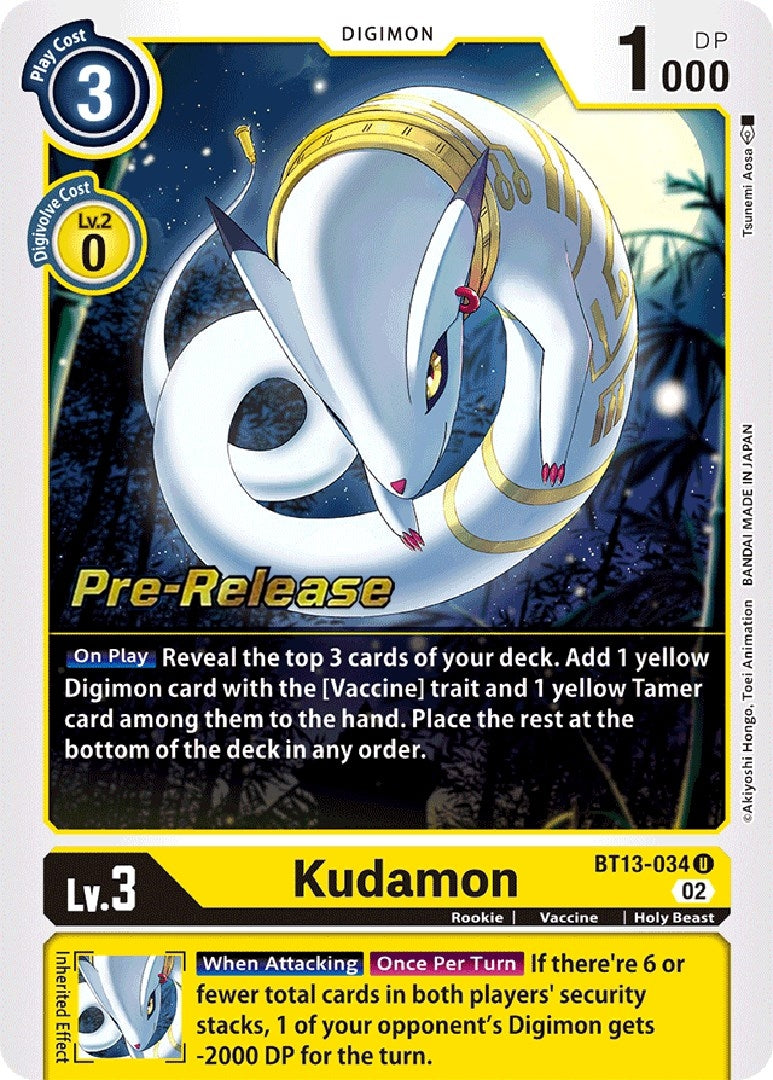 Kudamon (13034) [BT13_PR] - Digimon Card Game Single