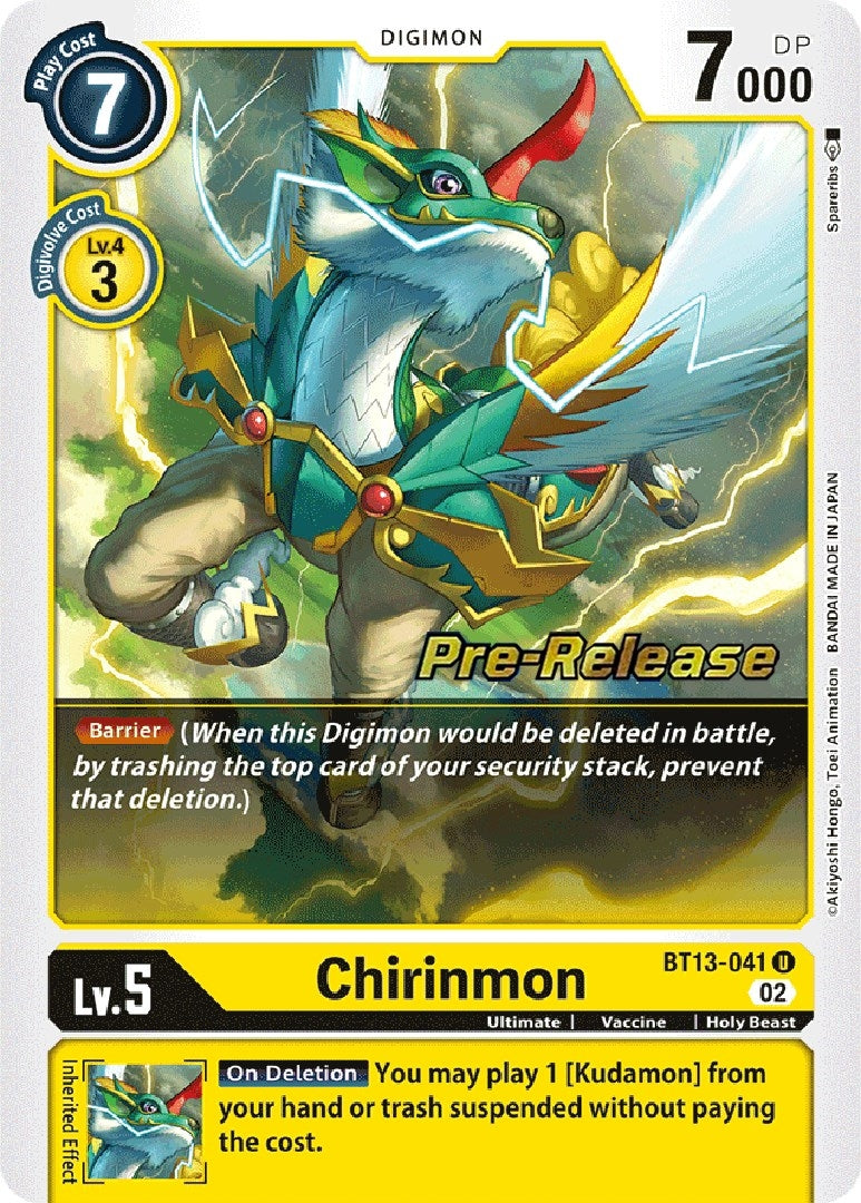 Chirinmon (13041) [BT13_PR] - Digimon Card Game Single