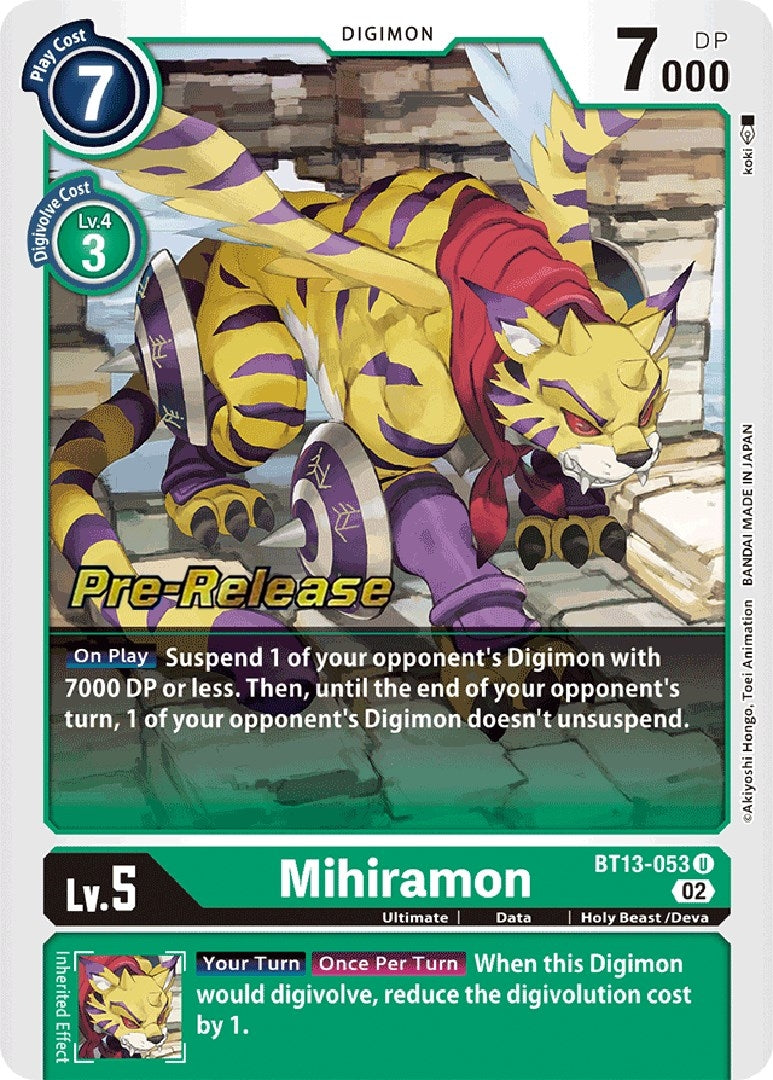 Mihiramon (13053) [BT13_PR] - Digimon Card Game Single