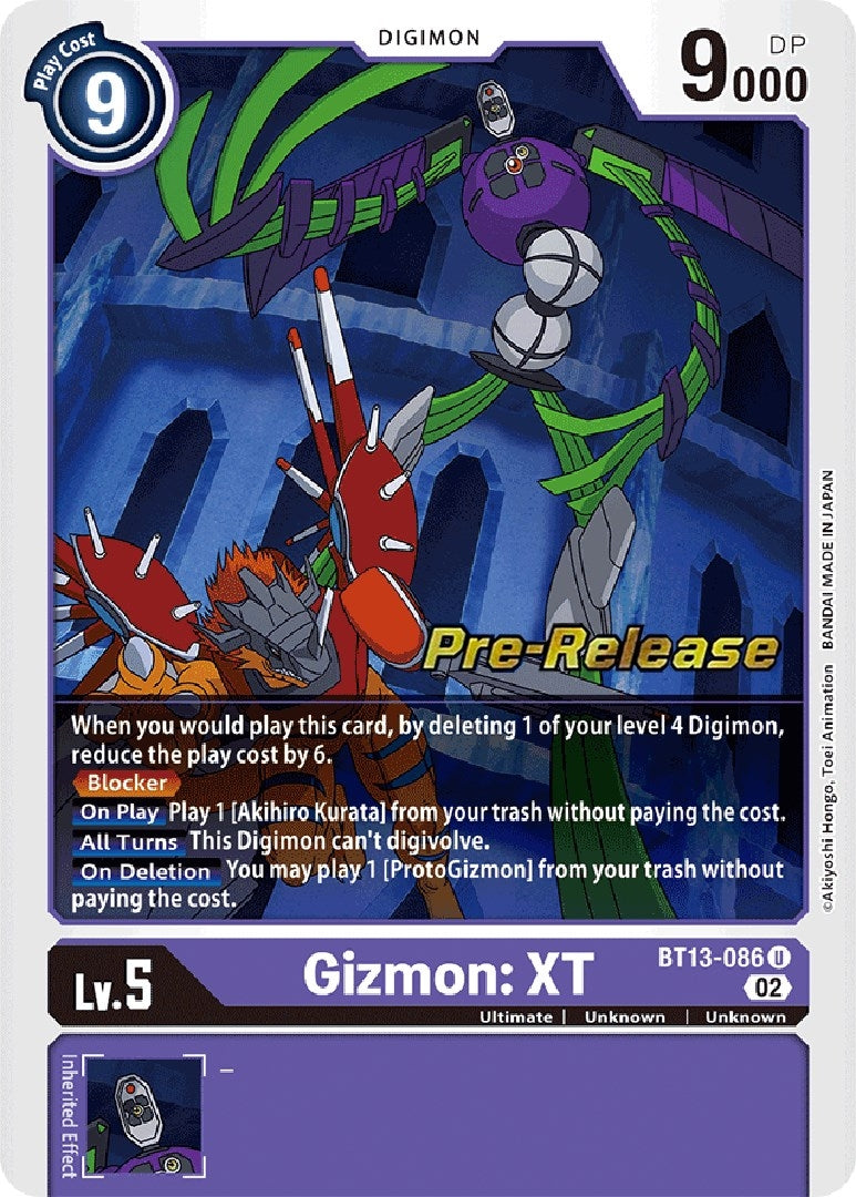 Gizmon: XT (13086) [BT13_PR] - Digimon Card Game Single