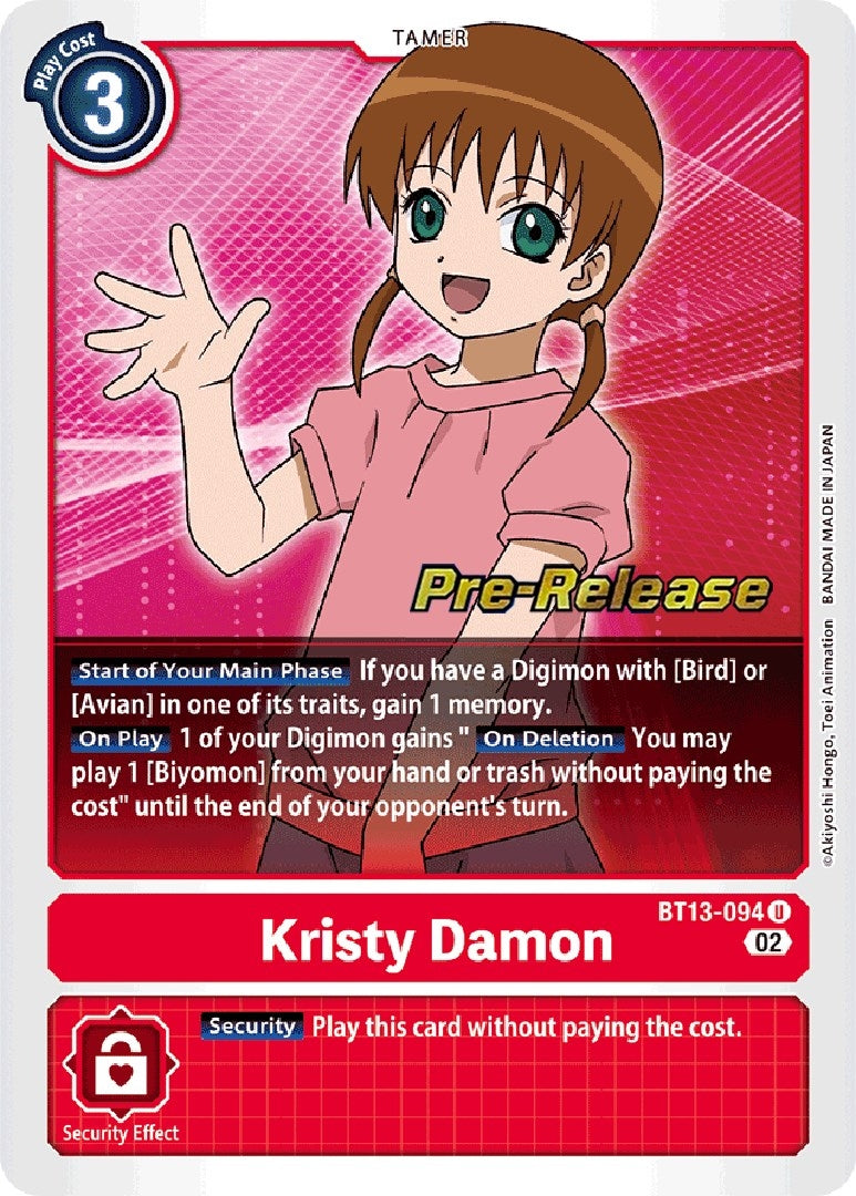 Kristy Damon (13094) [BT13_PR] - Digimon Card Game Single