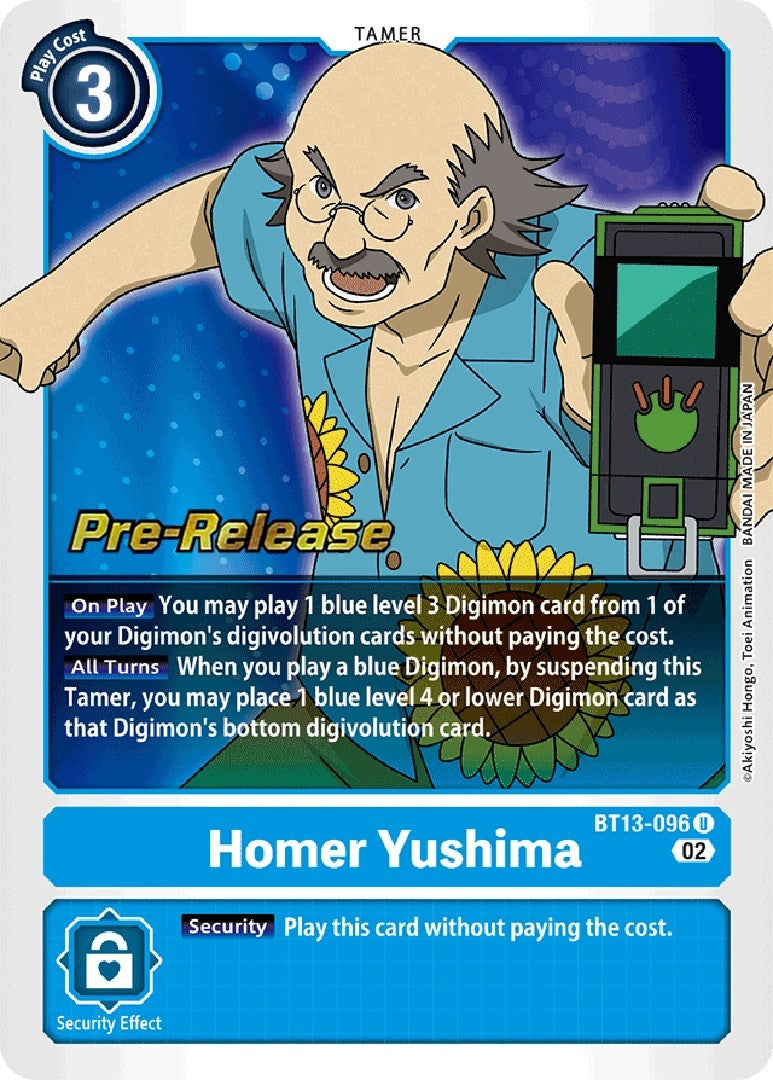 Homer Yushima (13096) [BT13_PR] - Digimon Card Game Single