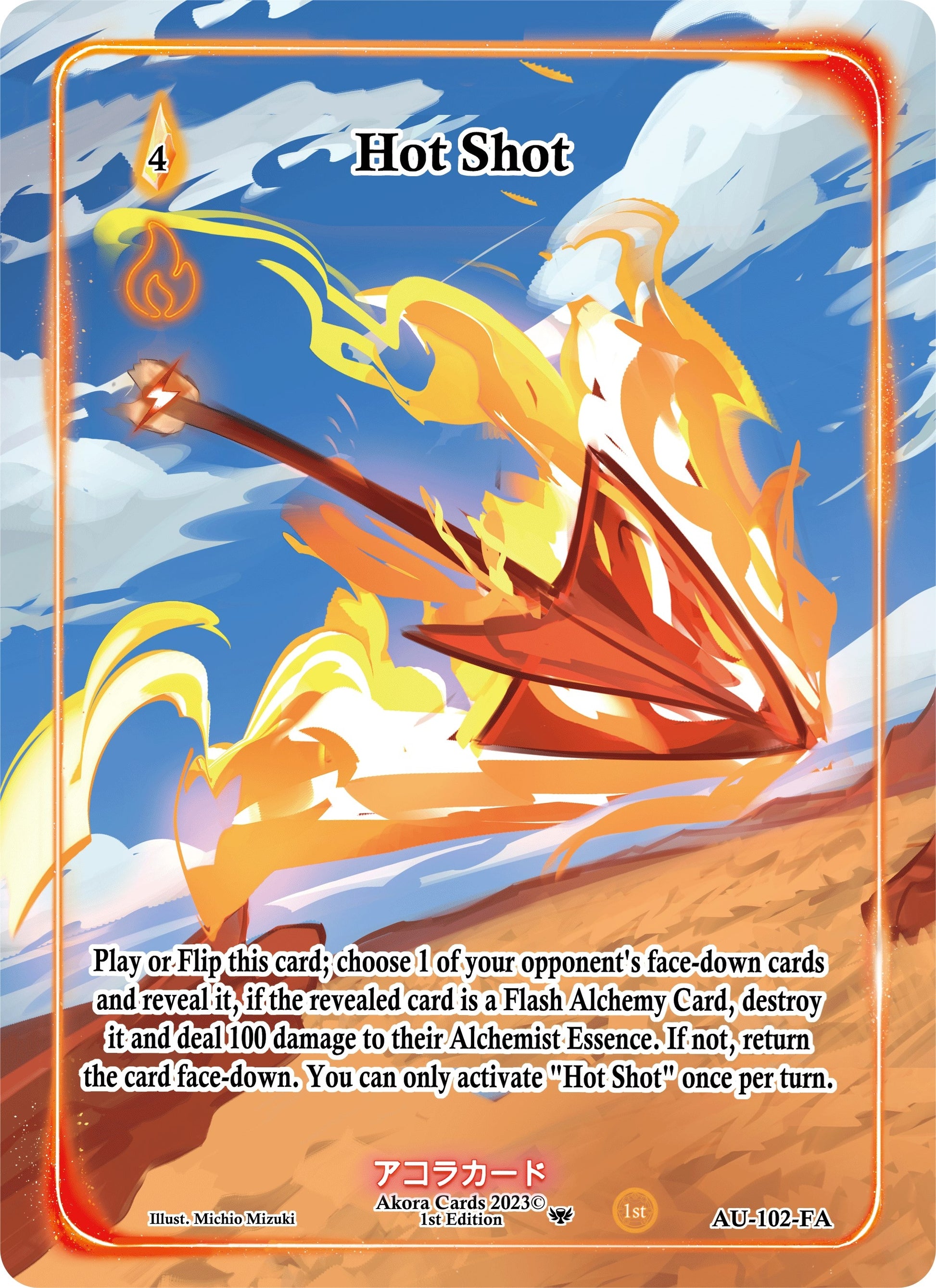 Hot Shot (Full Art) (102) (AU1E) - Akora TCG Single