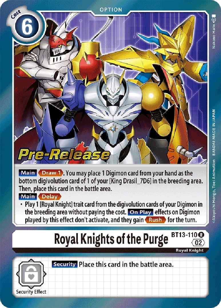 Royal Knights of the Purge (13110) [BT13_PR] - Digimon Card Game Single
