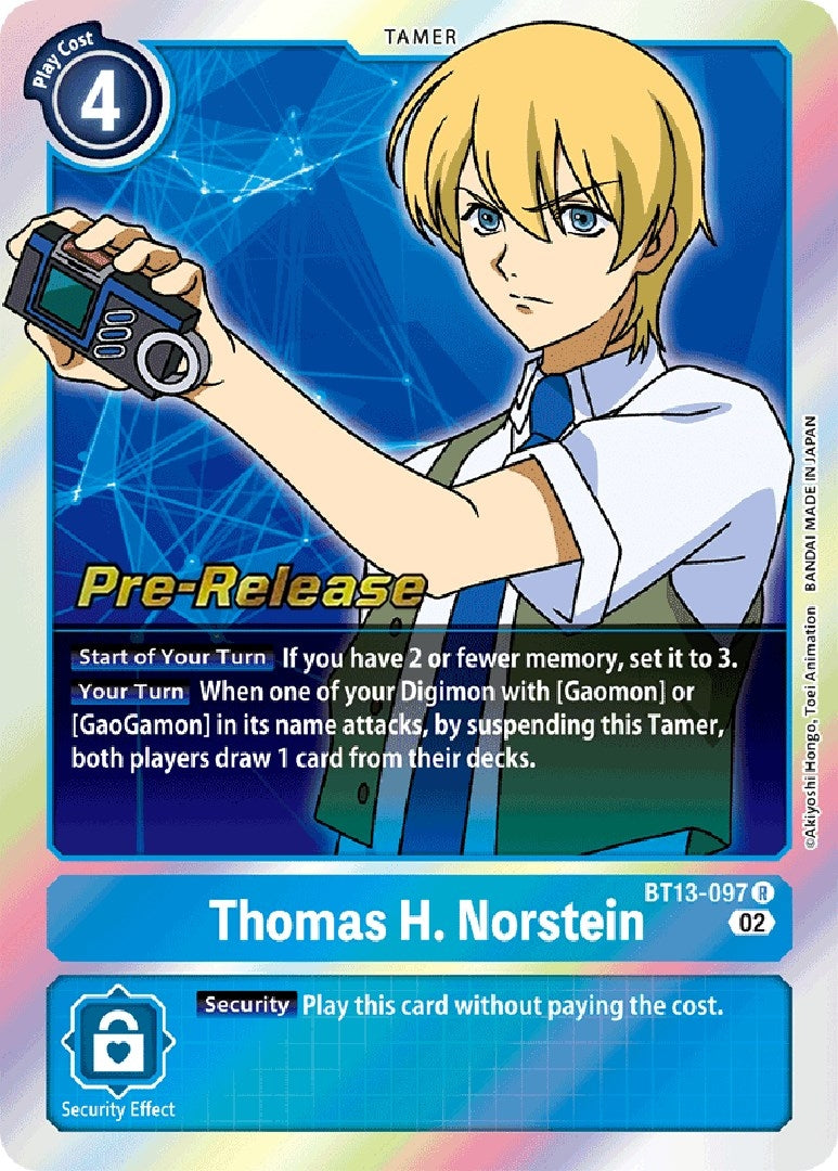 Thomas H. Norstein (13097) [BT13_PR] - Digimon Card Game Single