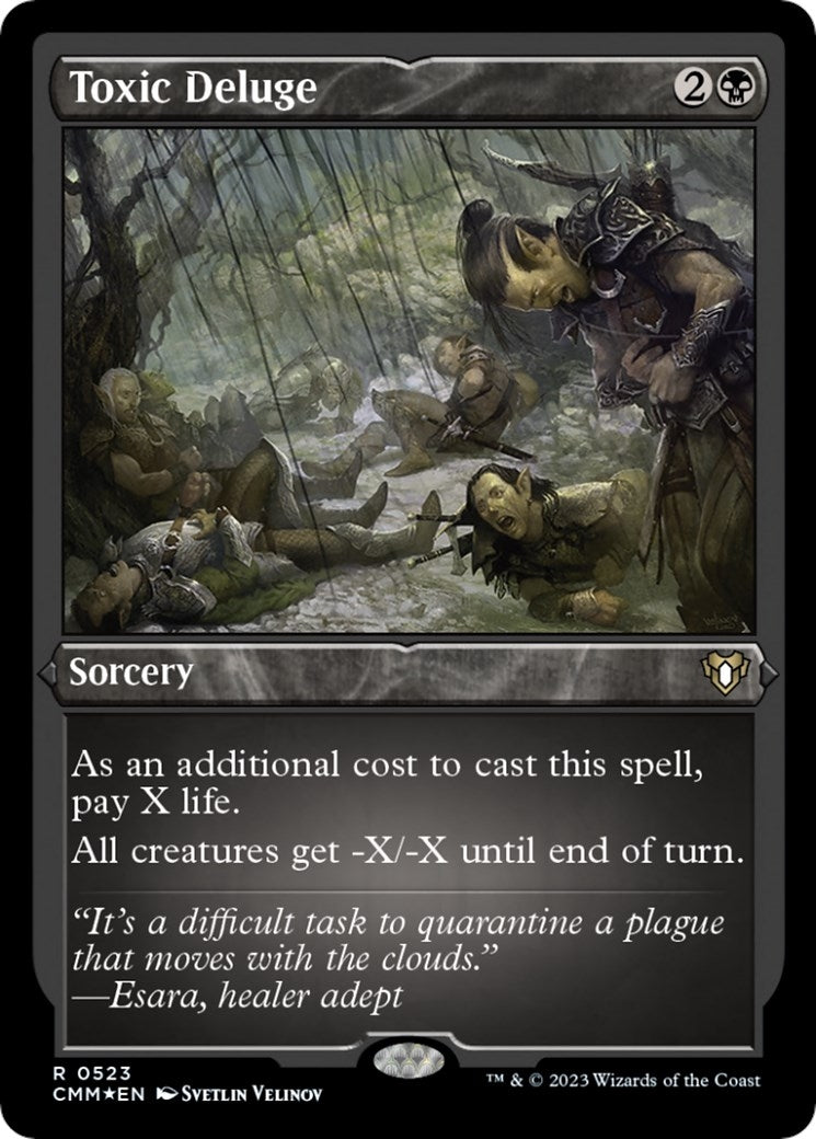 Toxic Deluge (Foil Etched) (523) [CMM] - MTG Single