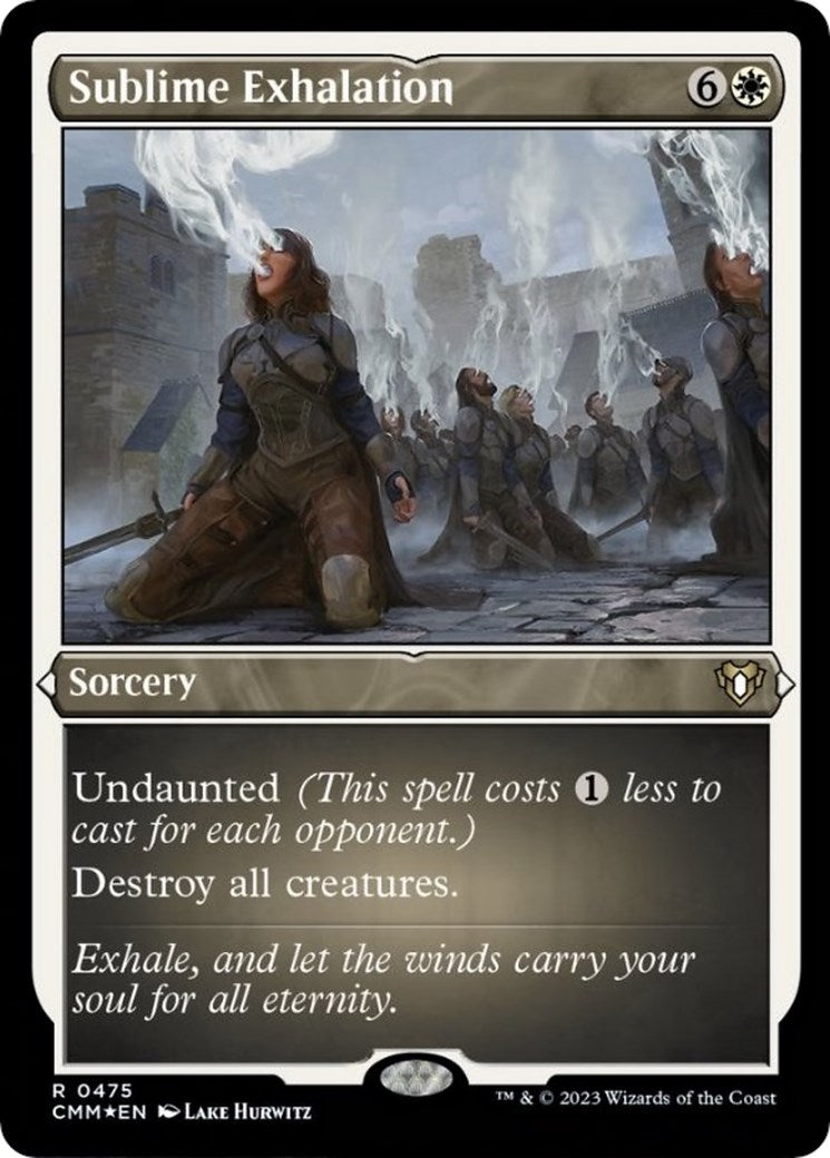 Sublime Exhalation (Foil Etched) (475) [CMM] - MTG Single